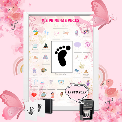 Póster "Mis Primeras Veces" (Modelo Rosa Flamenco)