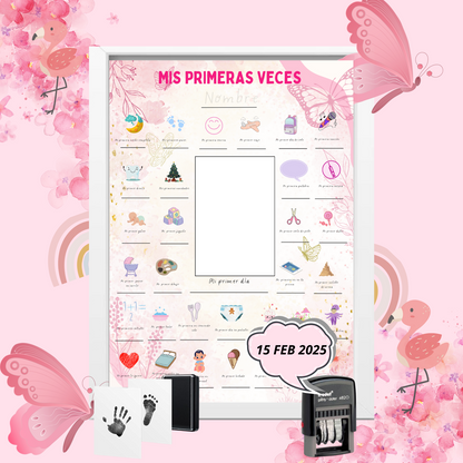 Póster "Mis Primeras Veces" (Modelo Rosa Flamenco)