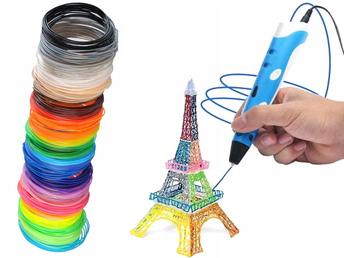 Bolígrafo 3D con Filamentos de colores